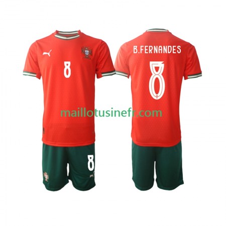 Maillot de Foot Portugal Bruno Fernandes 8 Domicile 2025-26 - Enfant